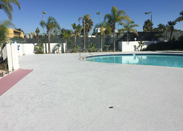 Hilton Hotel Courtyard & Pool Deck Resurfacing in Irvine, CA