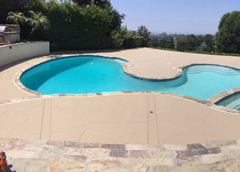 Skim, Texture And Top Coat to Restore Pool in Orange County, CA