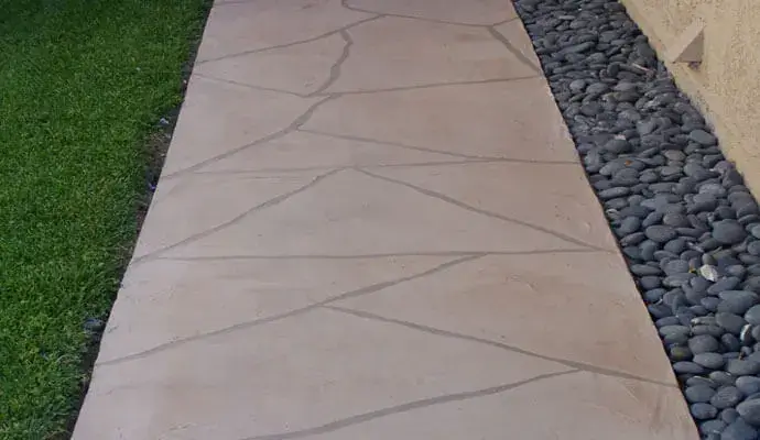 Residential Walkways Faux Tile Durable Design